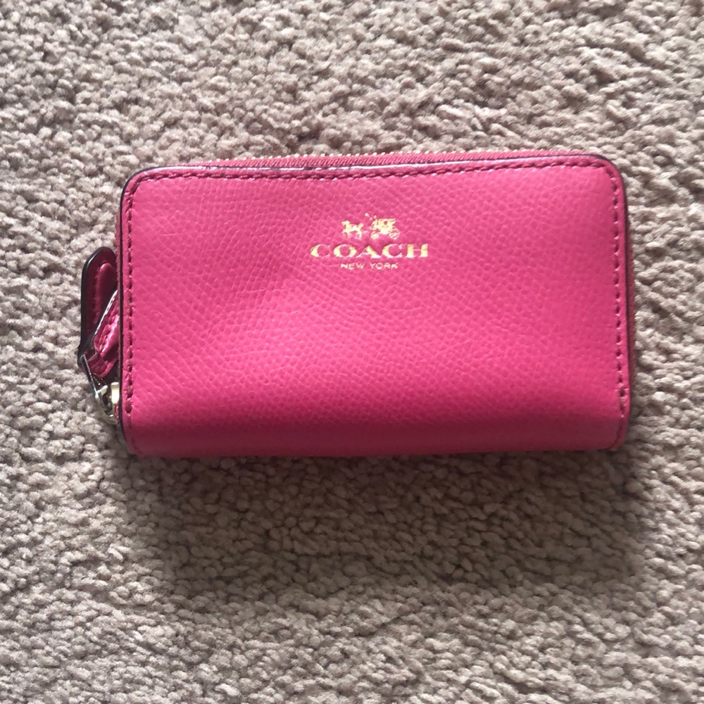 Pink coach wallet